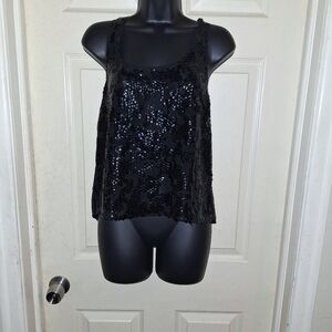 Nellie sequin razorback tank top size medium